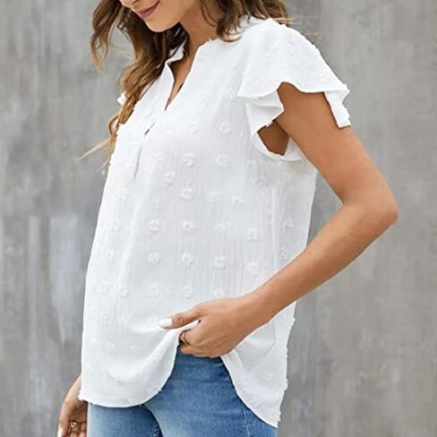 Blouses for Women Business Casual Tops for Women Blouses and Tops Dressy Blouses & Button-Down Shirts in Saudi Arabia