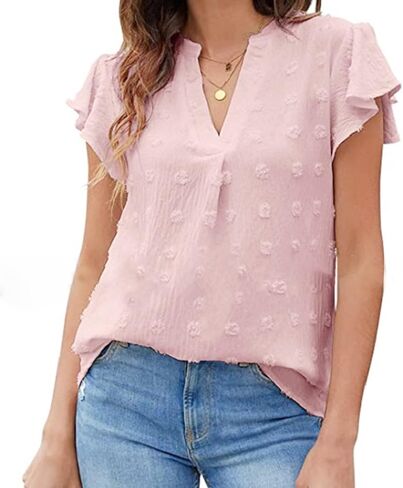 Blouses for Women Business Casual Tops for Women Blouses and Tops Dressy Blouses & Button-Down Shirts in Saudi Arabia