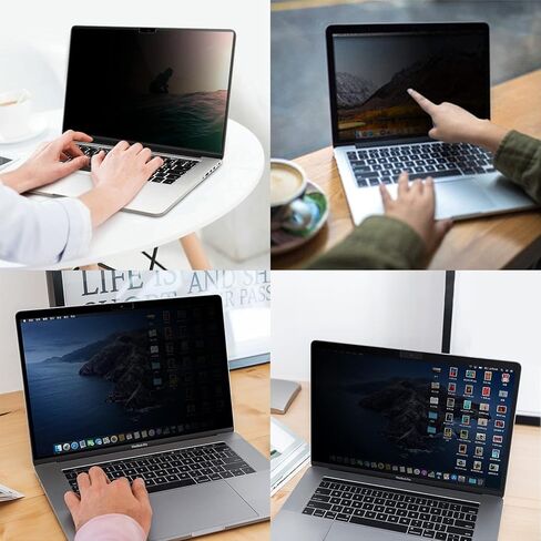 شاشة خصوصية مغناطيسية من nozza لجهاز MacBook pro 2021 مقاس 16 بوصة، فلتر كمبيوتر محمول مضاد للوهج ومقاوم للخدش، متوافق مع جهاز Macbook Pro 16 بوصة 2021، سهل التشغيل/الإيقاف in Kuwait