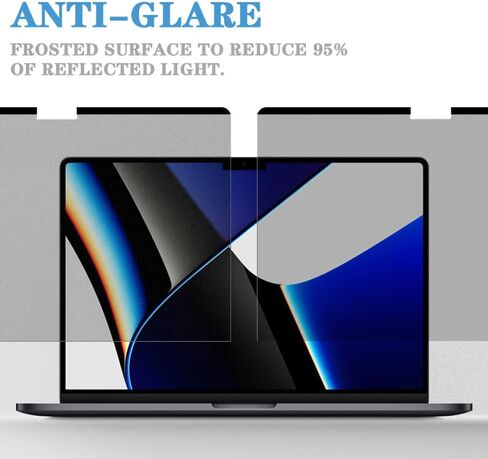 شاشة خصوصية مغناطيسية من nozza لجهاز MacBook pro 2021 مقاس 16 بوصة، فلتر كمبيوتر محمول مضاد للوهج ومقاوم للخدش، متوافق مع جهاز Macbook Pro 16 بوصة 2021، سهل التشغيل/الإيقاف in Kuwait