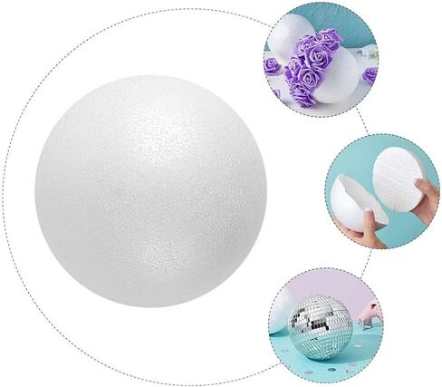 Large Foam Balls Large Craft Foam Ball 7.86 Inches Round Solid Foam Shape Polystyrene Smooth Modeling Foam Sphere for Art Projects Wedding Christmas Favors Foam Balls for Crafts in Saudi Arabia