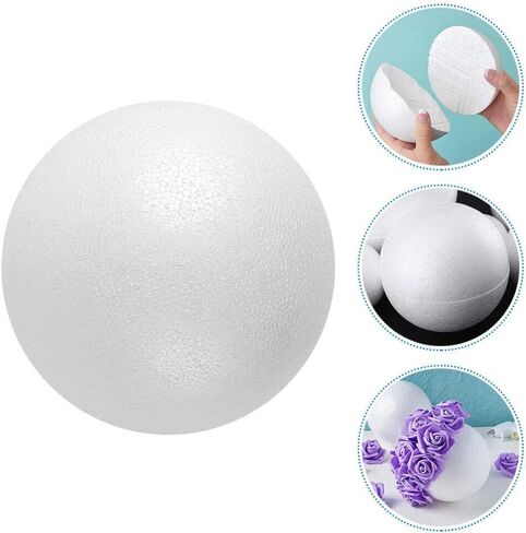 Large Foam Balls Large Craft Foam Ball 7.86 Inches Round Solid Foam Shape Polystyrene Smooth Modeling Foam Sphere for Art Projects Wedding Christmas Favors Foam Balls for Crafts in Saudi Arabia