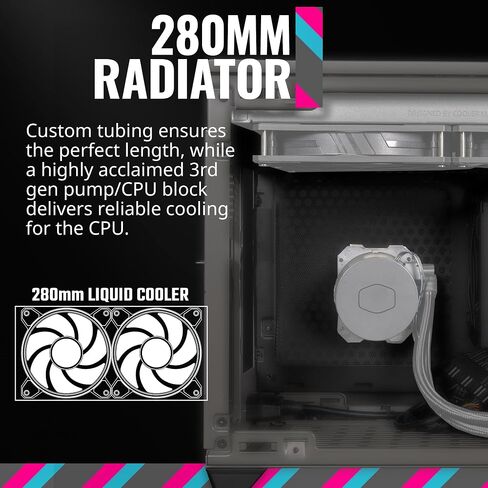 كمبيوتر ألعاب Cooler Master NR2 Pro - i7 14700F - NVIDIA GeForce RTX 4070 Super - 32 جيجا DDR5 6000 ميجا هرتز - 1 تيرابايت M.2 NVMe SSD - WiFi - Windows 11 - كمبيوتر مكتبي in Kuwait
