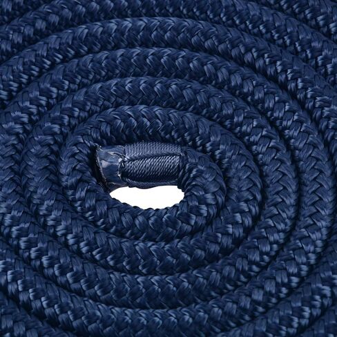 Amarine Made Dock Lines, Double Braided Nylon Dock Lines 4840 lbs Breaking Strength (L:25 ft. D:1/2 inch Eyelet: 12 inch) 2 Pack of Marine Mooring Rope Boat Dock Lines Working Load Limit:968 lbs in Saudi Arabia