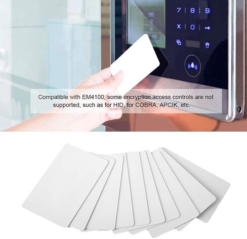 بطاقة RFID 125 كيلو هرتز، 100 قطعة من بطاقات الوصول RFID بدون تلامس EM4100 للقراءة فقط، بطاقات التحكم في الوصول إلى الباب الذكي وبطاقات الهوية الذكية للقرب من RFID in Kuwait