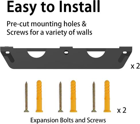 Angle Grinder Holder,2&3 Bay Angle Grinder Stand Power Angle Grinder Storage Rack with Cord Hanger and Hooks,Garage Wall mount Bracket for Cutters Polishers (2 Bay) in Saudi Arabia