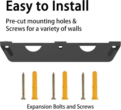Angle Grinder Holder,2&3 Bay Angle Grinder Stand Power Angle Grinder Storage Rack with Cord Hanger and Hooks,Garage Wall mount Bracket for Cutters Polishers (2 Bay) in Saudi Arabia