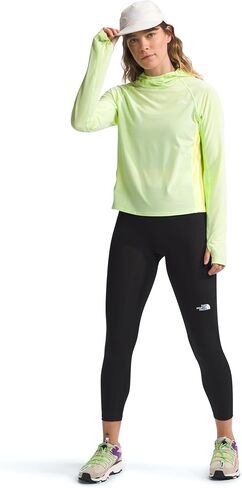 THE NORTH FACE Women's Adventure Sun Hoodie (Standard and Plus Size), Astro Lime/Lemon Yellow, Medium in Kuwait