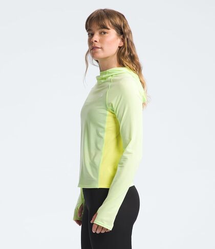 THE NORTH FACE Women's Adventure Sun Hoodie (Standard and Plus Size), Astro Lime/Lemon Yellow, Medium in Kuwait