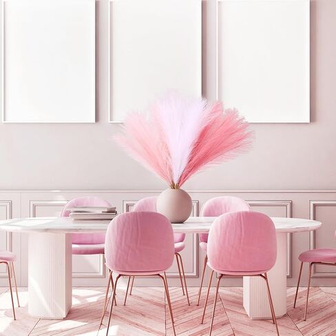 CEWOR 36pcs Faux Pampas Grass, 21" Pampas Grass Boho Home Decor, Artificial Tall Pampas Grass for Short Vase Filler Room Decoration, Wedding Centerpieces Party Decorations in Saudi Arabia