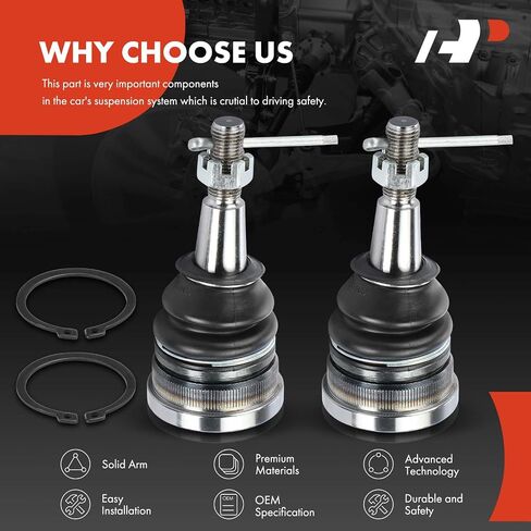A-Premium 2 x Front Upper Ball Joint, Compatible with Chevrolet Silverado 1500 2015-2018, Tahoe 2015-2019, Suburban & GMC Sierra 1500 2015-2019, Yukon, Yukon XL & Cadillac Escalade, Escalade ESV in Saudi Arabia