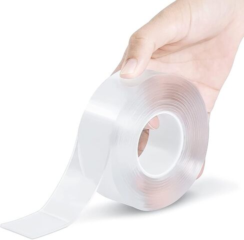 Sofini Double Sided Adhesive Tape Household Multi-Purpose Removable Installation Tape, Used for Poster Carpet Tape, Reusable Solid Wall Tape, Transparent Adhesive in Saudi Arabia