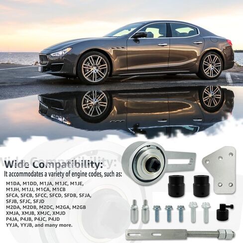 303-1611 محرك العمود المرفقي حزام بكرة أداة إزالة الصواميل 1:5 مضاعف عزم الدوران مع مقبس مركزي 21 مم و 24 مم لمحركات Ford 1.0 & 2.0 ECOBOOST Duratec in Kuwait