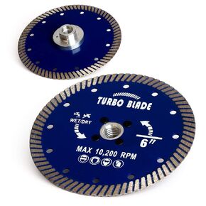 6" Diamond Tile Blade Granite Blade with 5/8"-11 Flange for Porcelain Tile Granite Marble (6"-Flange) in Kuwait
