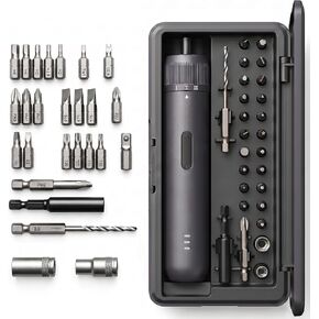 Kartop Electric Screwdriver Kit with 21 Magnetic Bits, Cordless Screwdriver 2000mAh Battery, Rechargeable Power Screwdriver with LED Light in Kuwait