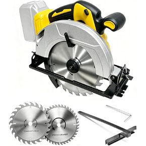 7-1/4" Cordless Circular Saw Compatible With DeWalt 20V Battery(Tool Only) | Brushless 5000 RPM Electric Circular Saw with 2 Blades (24T & 40T), 0–45° Bevel For Jobsite & Garage DIY in Kuwait