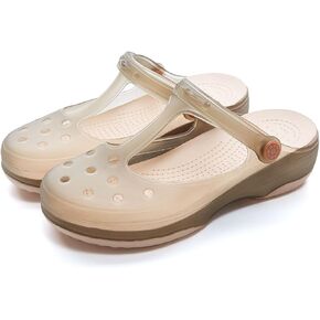 Women's T-Strap Mary Jane Clogs Lightweight Platform Beach Garden Shoes in Saudi Arabia