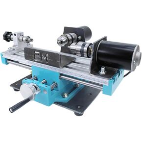Beads Metal Lathe Machine, 400W Micro Metal Lathe, Seven Speed ​​Regulation, Speed 7000 RPM, Silent High-Speed Motor, for Small Precision Parts Processing, Double Bearing in Kuwait