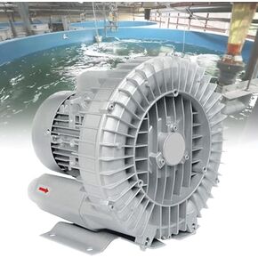 Regenerative Blower High-Pressure Vortex Ring Phase Blower Industrial Vacuum Pump,High-Pressure Vortex Ring Blower for Fish Ponds, 370W Industrial Side Channel Regenerative Blower, Efficient in Kuwait