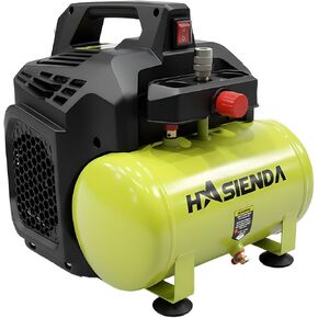 2 Gallon Quiet Air Compressor, Touch-Safe Fully Encased Design with Ergonomic Handle, Lightweight & Oil-Free for Home Use, Auto Care, Painting & Woodworking in Kuwait