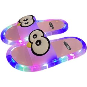 Cartoon Big Eyes Light-Up PVC Slippers Outdoor Summer Sandals Slides Clogs in Kuwait