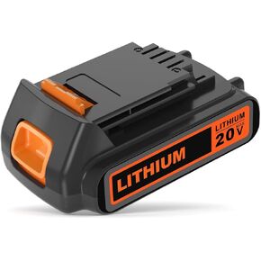 18.5V-20 Volt MAX 2.0Ah Compatible with Black and Decker Battery 18.5V-20 Volt LBXR20 LBX20 LB20 LB2X4020, Compatible with All Black & Decker 18.5V-20V Cordless Power Tools B&D Battery in Kuwait