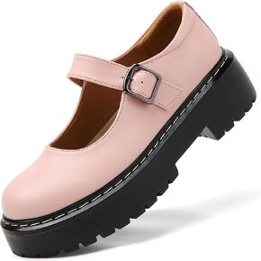 Mary Jane Shoes Women black Platform Mary Janes for Women Chunky mary janes | MaryJane Shoe for Women Soft Leather Round Toe Non Slip Vintage Saddle Comfortable Dressy Casual Work School Walking Flats in Kuwait