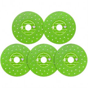 5Pack 4.5 inch Tile Cutter Diamond Saw Blades for Angle Grinder Ceramic Porcelain Glass Marble Grinder Wet/Dry Cutting and Grinding Tools (5) in Kuwait