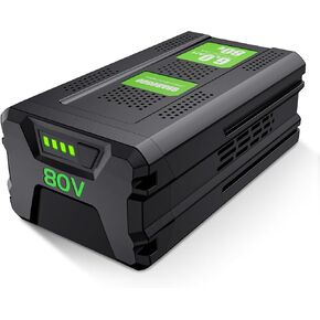 POWTREE Upgraded 6.0Ah Lithium Replacement for Greenworks 80V Battery PRO Compatible with Greenworks 80 Volt Max Battery GBA80200 GBA80300 GBA80400 GBA80500 GBA80250 Power Tools (Not for Kobalt) in Kuwait