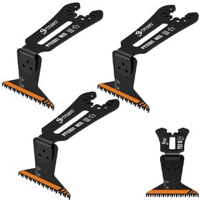 Universal Japanese-Tooth HCS 1-3/4" 90° Reach Oscillating Saw Blades [Patented Design],Power Oscillating Tool Blades,Multitool Blades for Narrow or Corner Cutting (3-Pack) in Kuwait