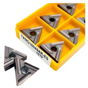 Indexable Lathe Carbide Insert 10PCS TNMG160404R TNMG160404L 15TF 735 Hard Alloy Outer Turning Tool Metal Lathe Parts(TNMG160404R 15TF) in Kuwait