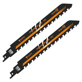 9-Inch Masonry Reciprocating Saw Blade, 2TPI Carbide Blades for Cutting Aerated Concrete and Hollow Brick (2-Pack) in Kuwait