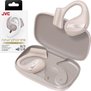 سماعات JVC Nearphones Open Ear True اللاسلكية مع محركات كبيرة مقاس 16 مم للحصول على صوت قوي واستخدام أذن واحدة وعمر بطارية طويل (يصل إلى 17 ساعة) - HANP35TW (أبيض) in Kuwait