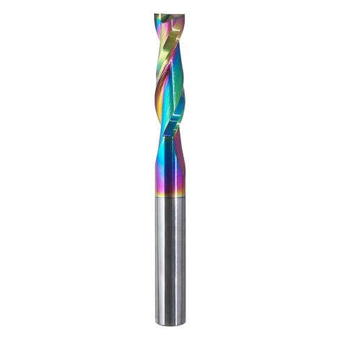 HEME 1/4 Shank Up Cut Spiral Router Bit 1/4 inch Cutting Diameter 1 inch Cutting Length CNC Router Bits for Woodworking with Extra Long Life Coating in Kuwait