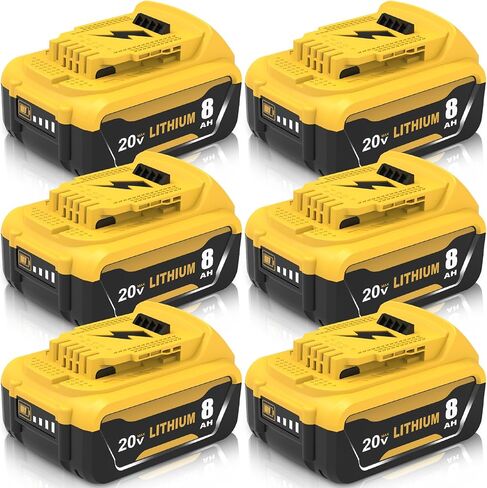 2Pack 12000mAh DCB208 Battery Replacement for Dewalt 20V Battery | Compatible with Dewalt 20V Battery Hedge Trimmer, Fan, Chainsaw, Leaf Blower, Grinder Power Tools in Saudi Arabia