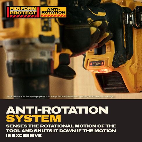 DEWALT Drill Set 20V MAX XR, 1/2 in. Brushless Cordless Drill Driver Kit With 5AH POWERSTACK Battery and Charger, LED Light, Dual Speed (DCD801H1) in Kuwait