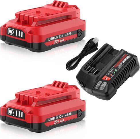 2Pack V20 4000mAh Batteries Replacement for Craftsman 20V Battery | Compatible with Craftsman 20Volt Battery CMCB202 CMCB205 CMCB204 CMCB201 CMCB206 Cordless Power Tools in Saudi Arabia