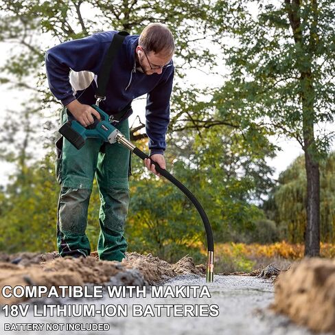 Handheld Concrete Vibrating Tool, Compatible with Makita 18V Batteries | 600W Cordless Electric Vibrator, 4ft Shaft Rod, No Battery, Portable Pencil Cement Vibrarator, Remove Air Bubble in Kuwait