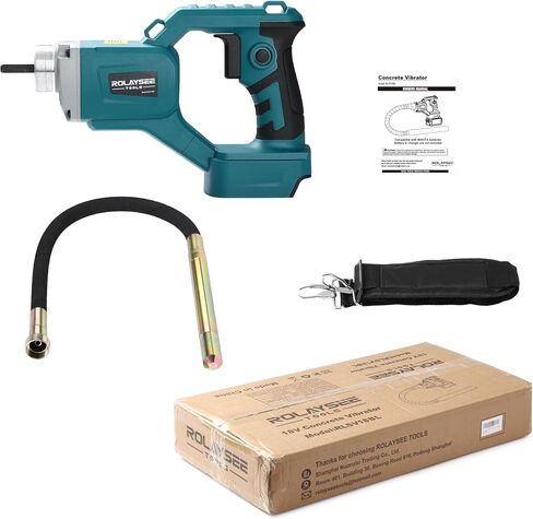 Handheld Concrete Vibrating Tool, Compatible with Makita 18V Batteries | 600W Cordless Electric Vibrator, 4ft Shaft Rod, No Battery, Portable Pencil Cement Vibrarator, Remove Air Bubble in Kuwait