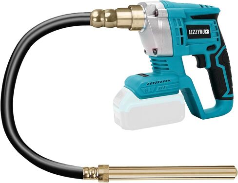 Concrete Vibrating Tool Compatible with Makita 18V Battery (No Battery), Brushless Handheld Concrete Vibrator with 3.28ft Shaft Rod, 4300RPM, for Mixing and Compacting Building Concrete in Kuwait