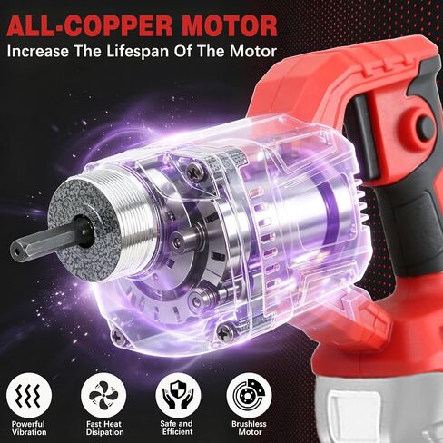 Cordless Concrete Vibrator, 800W Handheld Vibrating Tool with 3.6ft Flexible Shaft, 6000VPM Portable Vibrator for Air Bubble Removal (No Battery) in Kuwait