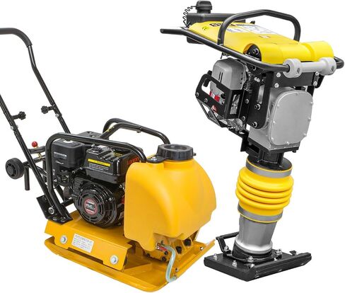 Stark USA Stark 6.5HP Water Tank Gasoline Vibratory Compactor + Gas Tamper Jumping Jack Landscapes Asphalt Construction Equipment COMBO EPA CARB in Kuwait