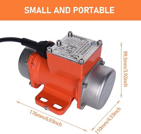 AC 70W Vibration Motor Concrete Vibrator Single Phase 110V 60HZ 70W Vibrating Motor for Sand Shaking Table With US Power Plug and Switch in Kuwait