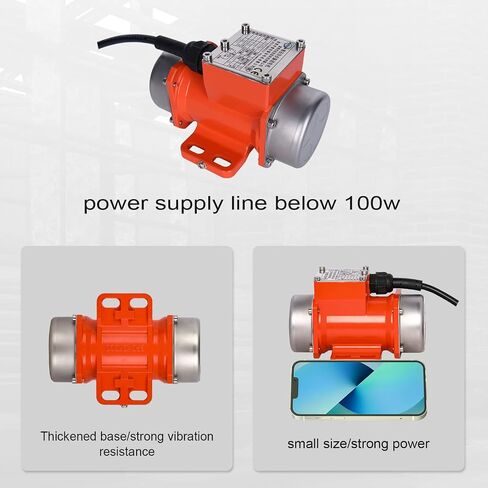 AC 70W Vibration Motor Concrete Vibrator Single Phase 110V 60HZ 70W Vibrating Motor for Sand Shaking Table With US Power Plug and Switch in Kuwait