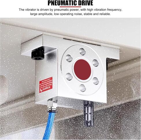 G1/4" Pneumatic Air Turbine Vibrator for Shaking Hoppers, with 60-75 dBa Quiet, GT13 High frequency Stainless Steel Industrial Air Vibrator for Material Flow in Kuwait
