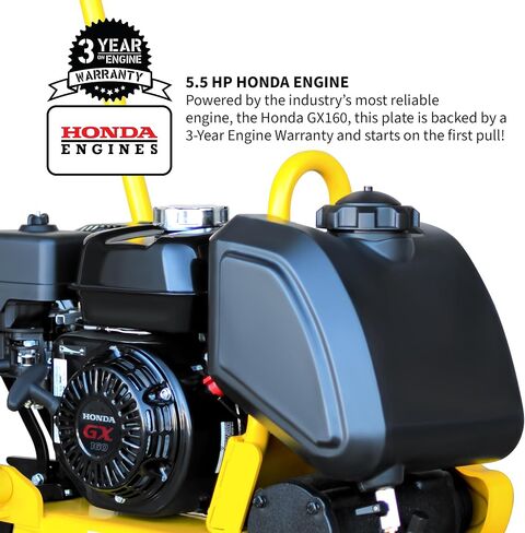 5.5 HP Honda Vibratory Plate Compactor 23x17" for Soil Asphalt Paver Compaction in Kuwait