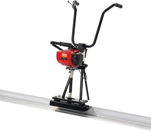VEVOR Concrete Power Screed, 11ft Aluminum Board Straight Edge Bar Set, 4 Stroke Cement Finishing Vibrating Motor with Height Adjustable Handles, High Efficient Concrete Tools 6500RPM in Kuwait