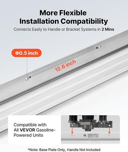 VEVOR Concrete Screed Blade 6 ft Length Aluminum Alloy Board Leveling Tool, 5.3 in Wide Straight Edge, Wide Coverage, Replacement Surface Leveler for Driveway, Patio, Sidewalk, Garage Floor Finishing in Kuwait