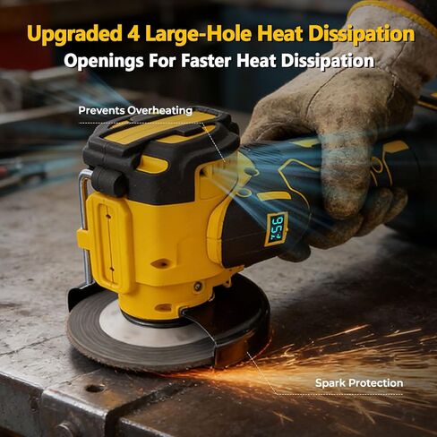Brushless Cordless Cut-Off Tool for DE-W-A-LT 20V MAX Battery – 20,000 RPM Mini Angle Grinder with LED Light & Safety Lock, Includes 2" Blades for Metal, Wood, Tile & Plastic (Tool Only) in Kuwait