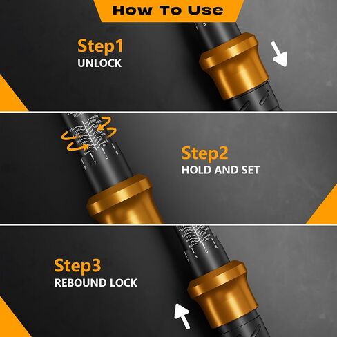 1/2-Inch Drive Click Torque Wrench Set – 15–165 ft-lb / 20–220 Nm, ±3% Precision, Dual Scale, Reversible Head for Car, Tire, and Motorcycle Use in Kuwait